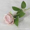 Atacado Flor de Seda Rosa Simulada Decoração para Casa Sala de Estar Enfeites Rosa Vermelho Único Artificial Buquê Falso
