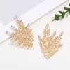 Hojas de espiga de trigo accesorios de aleación de diamantes al por mayor accesorios para el cabello DIY horquilla estilo antiguo corona nupcial para el cabello horquilla para el cabello abanico de bola Hanfu