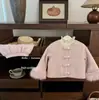 Doce Menina! Conjunto Estiloso de Casaco Espesso com Punhos de Pelo e Saia para Bebê Menina - Outono e Inverno