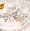 Nova Nail Art Zircon Jóias Luz Luxo Internet Celebridade diy Oco Olho de Gato Arco Cinco pétalas Flor Unha Liga Decoração
