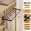 Perchero de ropa para mesita de noche de dormitorio, estante de almacenamiento en la cama para ropa, para colgar ropa para secar, gancho plegable para litera superior