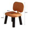 Banqueta Pequena Doméstica Cadeira com Encosto de Madeira Maciça Banqueta para Sofá de Sala de Estar Banqueta Pequena Simples Cadeira para Trocar Sapatos na Sala de Estar Banqueta Baixa com Assento Acolchoado