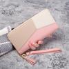 Nuevo Cartera Larga Estilo Coreano para Mujer con Cremallera, Bolso para Teléfono de Gran Capacidad, Bolso de Mano Versátil Patchwork, Portatarjetas, Bloqueo de Color