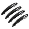 Adecuado para BMW MINI R50 R53 R56 manija de puerta de coche negro brillante pegatina de tapa de tanque de combustible patrón de fibra de carbono decoración