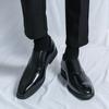 Zapatos de Plataforma de Cuero Talla Grande Transfronterizos Slip-on Piernas de Hombre Zapatos de Vestir de Negocios Boda Trabajo de Oficina Diario Zapatos Derby