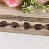 Juguete de Comida Miniatura Simulada Accesorios de Resina de Grano de Café Pegamento de Crema DIY Funda de Teléfono Móvil Imán para Refrigerador Hebilla de Zapato Accesorios para el Cabello