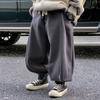 Roupa Infantil Calças de Moletom Forradas com Lã para Meninos 2025 Inverno Novo Estilo Bebê Crianças Crianças Grandes Calças Compridas Espessas Outono e Inverno Calças Quentes