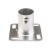 Conector Estandarizado de Protección de Bordes Base Cuadrada Tubería de Acero de 48 mm Base de Refuerzo Accesorio Universal Redondo