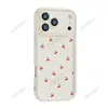 Funda de teléfono linda con diseño de mini cerezas y una ventana de visualización grande, para Apple 18 Pro Max. Directo de fábrica, en stock, venta al por mayor para exportación