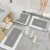 Alfombras de Piso de Baño Nórdicas Absorbentes de Agua y de Secado Rápido de Tierra de Diatomeas para Hogar, Entrada de Baño, Resistentes al Desgaste, Resistentes a la Suciedad y Antideslizantes