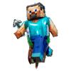 Meu mundo tem medo de jogo de desenho animado de formato especial balão de alumínio bola mincraft em formato especial