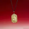 Colar Pixiu besta auspiciosa em liga estilo étnico chinês, pingente unissex, presente decorativo, acessório de metal, pingente