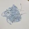 Cadena de eslabones de 10 cm, 2,4 mm, cadena de hierro de colores pintada en spray para etiquetas, llaveros, cadenas colgantes para manualidades, venta al por mayor