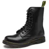 Botas de Couro de Cano Alto Outono Transfronteiriças Botas Martin com Cadarço Tamanho Grande Botas de Couro Botas Curtas de Motocicleta Botas de Biker Moda Retro Sapatos Masculinos