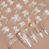 Redanco Novo Adesivo de Nail Art 5D em Relevo Desenho Animado Sereia Concha Luz Decalque de Unha Tridimensional He-1160