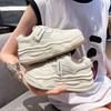 Tênis Femininos com Aumento Interno de Altura em Mesh Sapatos Brancos para Mulheres 2025 Verão Novo Popular Esportivo de Sola Grossa Respirável Casual para Mulheres