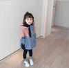 Roupas Infantis Primavera & Outono Jaquetas para Meninas Combinação de Cores Corta-ventos Curtos Infantis Estilo Coreano Camisas da Moda com Zíper e Capuz para Bebês