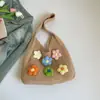 Bolso de Flores Tejido a Mano Altamente Atractivo para Mujer, Nuevo Modelo Primavera 2026, Bolso de Hombro de Nicho para Vacaciones en la Playa