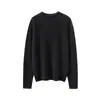 Suéter de cachemir 100% puro de alta gama listo para usar para mujer, cuello medio alto, camiseta básica de punto para otoño e invierno con cuello enrollado