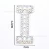 Venta caliente transfronteriza de 26 pegatinas de tela con forma de estrella de cinco puntas y letras de perla para ropa, sombreros y bolsos, materiales decorativos.
