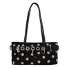 Bestseller transfronterizo 2026 nueva moda bolso de axila de lunares, bolso de hombro de gran capacidad, bolso de mano elegante para commuting para comercio exterior