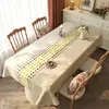 Toalha de Mesa Estilo Étnico, Impermeável, à Prova de Óleo, Não Precisa Lavar, Resistente ao Calor, Luxo Leve, Sensação de Alta Qualidade, Toalha de Mesa Retangular Boêmia