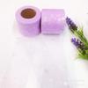 Rollo de malla de hilo de fuegos artificiales de colores de 6 cm, producción artesanal DIY, accesorios para el cabello, tocado, accesorios de lazo de cinta