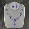 Joyas nupciales transfronterizas, joyas de boda, accesorios para vestido de novia de dos piezas, pendientes de perlas de diamantes de imitación, collar, traje para mujer
