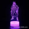 Luz Nocturna 3D Serie Fortaleza Transfronteriza LED Colorida Táctil Control Remoto Creativa Festival Visual Lámpara de Mesa