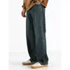 Nuevos jeans rectos casuales de lavado vintage americano desgastado para hombre, pantalones largos de pierna ancha holgados, primavera y otoño 2023