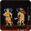 Estatua de Buda Bodhisattva Azul Weijia 101619 pulgadas Cuerpo Chapado en Oro Hogar Pintado Adoración Resina Estatua de Buda Weidi