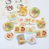 Impreso de Dibujos Animados Gato Perro Estrella Hombre Cachorro Manzana DIY Hecho a Mano Cadena para Teléfono Móvil de Cuentas Llavero Accesorios de Joyería