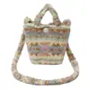 Bolso de Piel de Cordero Peludo Único de Nicho 2025 Nuevo Bolso Cruzado Versátil para Mujer Bolso de Mano Peludo Bolso Cubo