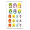 Fábrica Zhengxiang Adesivos de Unha Personalizados Adesivos para Nail Art em Gel Película de Esmalte à Prova d'Água Pó Glitter Cintilante Folha de Ouro Adesivos 3D de Imitação de Diamante