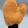 Guantes de Garra de Oso de Felpa de Coral Doble Cara Felpa para Coche Guantes Limpiadores de Coche de Fibra Fina Absorbente Coral Fleece