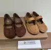 Zapatos Mary Jane Estilo Francés 2026 de una Sola Correa de Gamuza con un Toque de Elegancia, Hermoso Modelo Nuevo, Cómodos Zapatos Planos para Mujer con Suela Suave