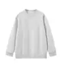 Outono e Inverno Transfronteiriço Novo Moletom Pesado 300g Cor Lisa Gola Redonda Masculino Solto Camisa para Camadas Casuais Tendência Marca Moletom