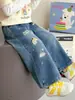 Novedad de Otoño Jeans Bordados con Letra para Niña 2026 Estilo Coreano Pantalones Rectos Escolares para Niña Ropa Infantil de Moda