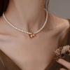 Collar de Perlas de Agua Dulce Bvalley Frescas Bañado en Oro Real Moda Temperamento Alto Sentido Partícula Pequeña Cadena para Clavícula de Perlas de Agua Dulce