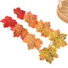 Hojas de arce, hojas artificiales, accesorios de otoño, decoraciones de Halloween, accesorios hechos a mano, hojas falsas festivas, Navidad