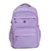 Mochila Escolar Grande Capacidade Estudante 2025 Novo Estilo Simples Tecido de Nylon Repelente à Água Mochila Casual de Viagem Mochila Feminina