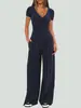 Conjunto de Pantalones Anchos de Verano 2026 Transfronterizo Europeo y Americano para Mujer, Conjunto de Dos Piezas de Ropa Deportiva de Manga Corta, Adecuado para Múltiples Ocasiones, Casual y para Ir al Trabajo