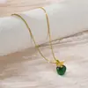 Comercio exterior transfronterizo simple moda titanio acero collar mujeres no se desvanece lujo todo combina personalidad estilo coreano cadena clavícula joyería