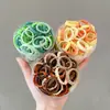 Goma elástica para el pelo de niños color lata encaje goma elástica para niñas banda elástica alta para el pelo cuerda para la cabeza de bebé