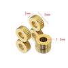 Contas reticuladas de aço inoxidável 18K contas de retenção de cor perfuradas através do orifício contas de aço titânio contas planas verticais acessórios de jóias diy