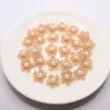 Flor de Cinco Pétalos Graduada de Perla Sintética de 15 mm Estampado en Caliente Dorada Pedrería Dorada Parche de Garra Dorada Pinza para el Cabello DIY Tocado Accesorios Hechos a Mano