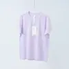 Ropa de Yoga para Mujer Manga Corta Deportiva Verano Cuello Redondo Casual Transpirable Microelástica Fitness Running Fina Holgada Manga Corta
