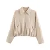 Comercio Exterior 2026 Otoño Nuevo Moda Europea y Americana Chaqueta Abrigo con Cuello Polo Traje de Pantalón Largo Casual para Mujer