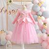 Vestido de Niña Otoño Invierno 2026 Bella Durmiente Disfraz de Navidad para Niña Vestido de Princesa de Manga Larga Vestido Aurora Falda