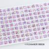 Dongzhou Crystal Pequeno Amor Apontado Diamante Jóias Acessórios Cor Revestido Prego Broca Adesivo de Unhas Broca Fábrica Atacado